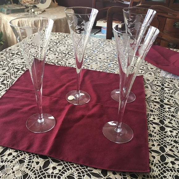 Princess House Other - Princess House Heritage 4 Champagne glasses #436